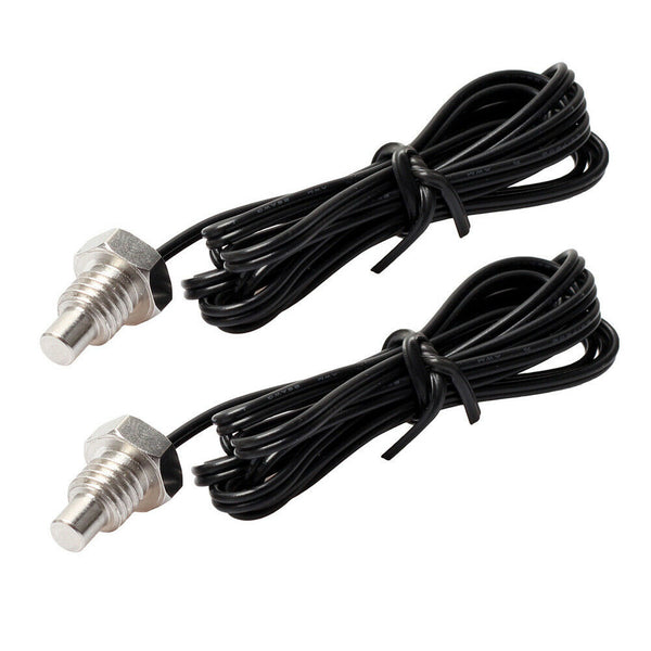 2x NTC 10K Thermistor Temperature Sensor Thread Probe Cable 1m