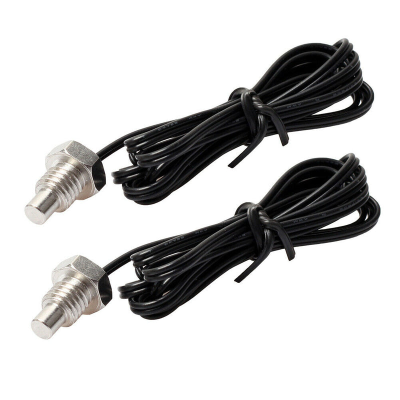 2x NTC 10K Thermistor Temperature Sensor Thread Probe Cable 1m