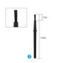 8 in 1 Plastic Small Portable Handle Nylon Anti Static Cleaning Brush Black