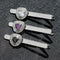 3pcs Men Business Shirt Tie Clip Set Wedding Party Grooms Ties Jewelry Gift A