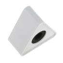 Portable White ABS Injection Molding Triangular Cube Shaped Interview Mic