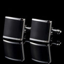 1 Pair Black Stainless Steel Men Wedding Party Gift Shirt Cuff Link Cufflinks TE