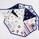 12 Flags 3.2m Pirate Theme Cotton Fabric Bunting Pennant Flags
