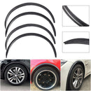4PCS Car Wheel Eyebrow Arch Trim Lips Fender Flares Protector Carbon Fiber 730mm