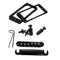 Replacement Electric Guitar Roller Saddle Bridge+Humbucker Pickup Frame Ring