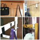 Pack of 12 Stainless Steel Over Door Hooks Hanger Over Cupboard Hooks Drawe