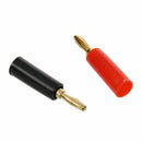 4 Pcs Screw Type Audio Speaker Connector Banana Plug Red & Black D1V2