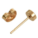 5 Pairs Stainless Steel Stud Earring Piercings with Storage Pouch for Men a P3U6
