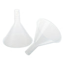2 Pcs 50ml 2" Mouth Dia Laboratory Clear White Plastic Filter Funnel P2X8