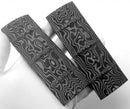 1 Pair Damascus Pattern Micarta Non-slip Patches Handle Scales DIY Material