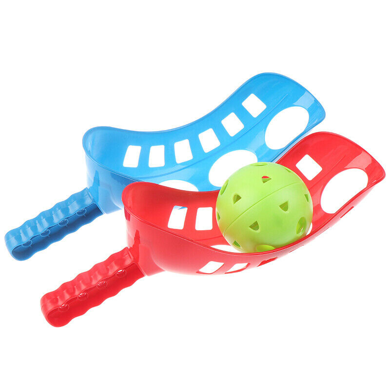 Scoop Ball Set Catching Game Trackball Sport Lacrosse Racket Game Toys KidsS Nw