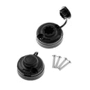 2pcs Black Round Flush Deck Mounting Base for Kayak Boat Fishing Rod Holder