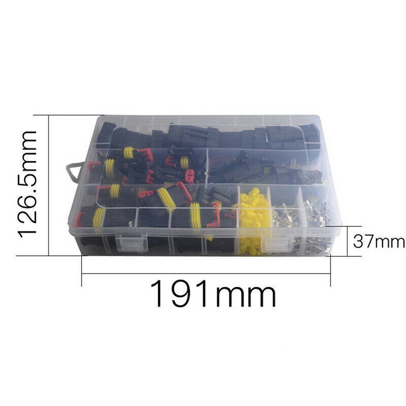 26 Sets Waterproof Car Auto Electrical Wire Connector Plug 1-4 Pin Way Plu C Gw