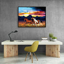Horse 5D DIY Full Round Drill Diamond Painting Landscape Mosaic Beadworks