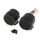 2 pc Audio Silk/Polymer Composite Dome Tweeters Kit (1 Pair, Black)