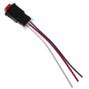 Motorcycle Double Flash Emergency Lamp Jump Button Switch 3 Wires Lock 100mm