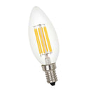 LED Filament Candle Light Bulb For Chandelier Ceiling Light A-Warm White 6W