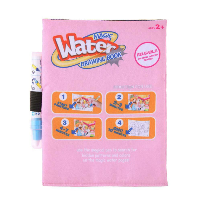 Reusable Kids Painting Magic Doodle Water Drawing Book Water Coloring Book