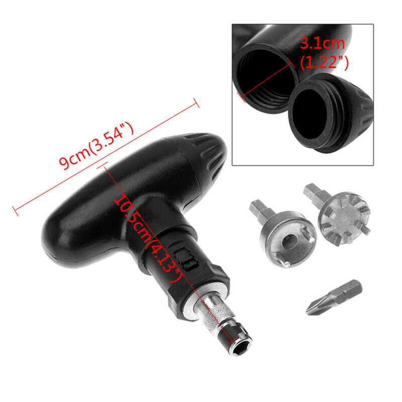 1 Set Golf Spike Ratchet Handle Wrench Tool Bits Golf Remover Ripper Steel  S1R8