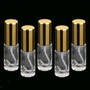 5 Tiny Small GLASS  Spray Bottle ENSSENTIAL OIL Perfume Mist Sprayer