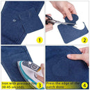 18Pcs Elbow Fabric Jeans Iron-on Patches Clothes DIY Repair Pants Knee Apparel
