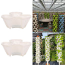 2pcs Vertical Gardening Stackable Planters -For Growing Strawberry, Tomato,