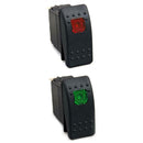 1 Pair 12V 20A / 10A 24V Car Boat 3Pin SPST Switch with Red and Green Light