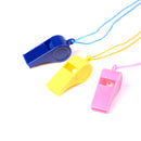 5Pcs/lot Plastic Whistle Lanyard Children Kids Party Bag Filler Toys MO
