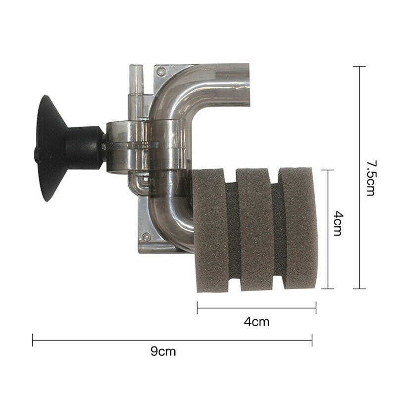 Aquarium Filter Fish Tank Shrimp Pond Air Pump Biochemical Sponge FilterS Hn