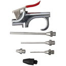 5 pcs 5 Nozzles Needle Blow Gun Tool Kit Spray Blower Set Air Compressor New