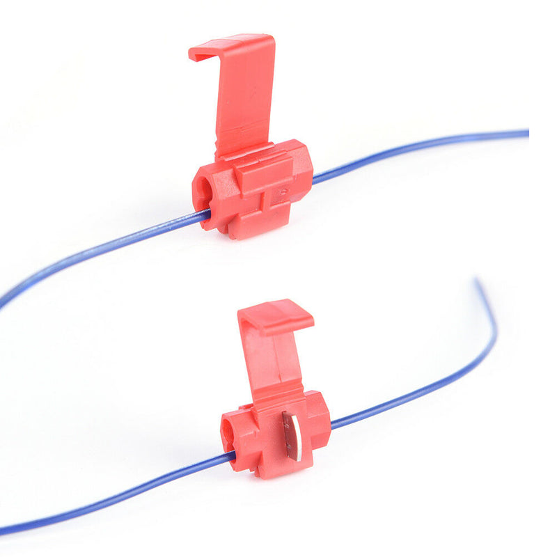 50x  Lock Wire Electrical Cable Connectors Quick Splice Terminals Crimp Pf