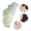 1Pc Nature Jade Comb Massage Spa Acupuncture Head Treatment Gua Sha BoardB Hn
