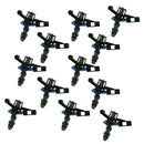 12Pcs 1/2 inch Heavy Duty Plastic Impact Head Sprinkler 25-360 Degree - DN15
