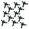 12Pcs 1/2 inch Heavy Duty Plastic Impact Head Sprinkler 25-360 Degree - DN15