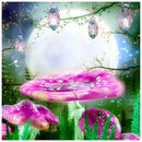 5D Full Round Drill Diamond Painting DIY Mushroom Rhinestone Picture Craft
