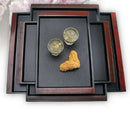 Plastic Food Breakfast Tray Cup Tea Serving Tray Sushi Platter Plate 17''