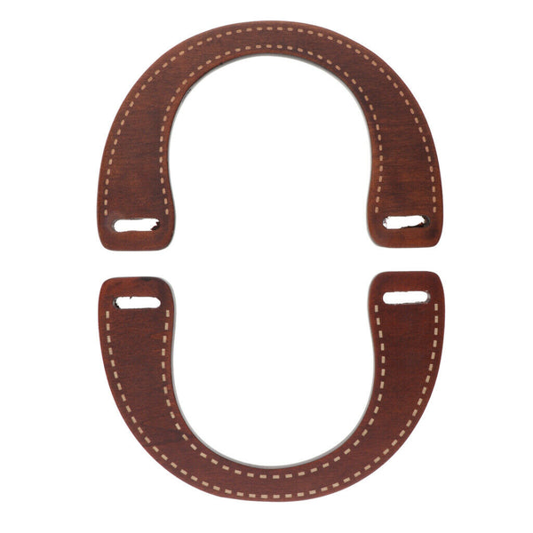 1 Pair Wooden U-shaped Handles Replacement for Handmade Bag Handbags Purse