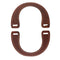 1 Pair Wooden U-shaped Handles Replacement for Handmade Bag Handbags Purse
