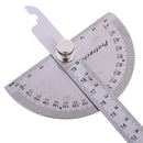 Stainless Steel 180 Protractor Angle Finder Arm Measuring Ruler 200mmx90mm