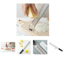 Zester Stainless Steel Grater Cheese Plastic Cover Long Handle with Rubber