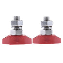 2pcs Power Single Stud 8mm - Insulated Terminal Post Stainless Steel Marine Red