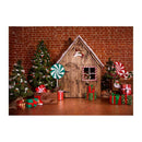 Christmas Background Cloth Photo Studio Backdrops New Year Party Snow Tree Decor