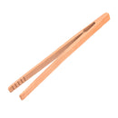 Practical Textured Bamboo Kongfu Tea Utensil Tweezers 14.5cm Wood Color TO