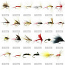 120pcs Fly Fishing Dry Flies Wet Flies Assortment Kit with Waterproof Fly B