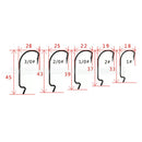 51 Pcs/Set Red Worm High Carbon Steel Fishing Hook For Texas Rig Soft BaitTEUS