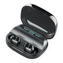 Bluetooth V5.0 Earphones Touch Control Wireless Headphones With LED Display