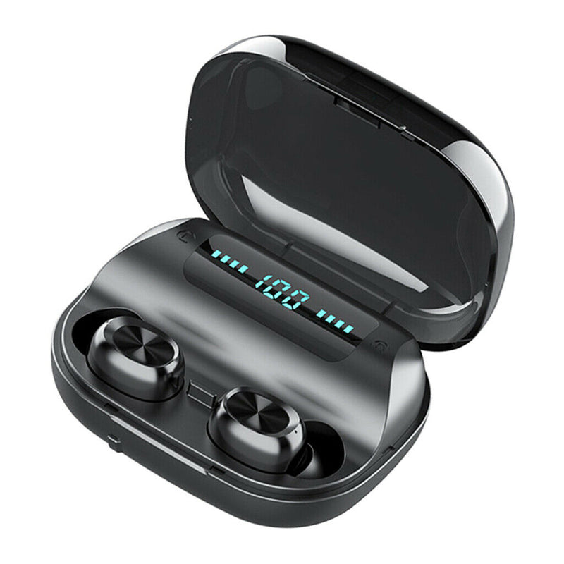 Bluetooth V5.0 Earphones Touch Control Wireless Headphones With LED Display