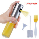1Set Oil Sprayer Dispenser Oil Spray Bottle Cleaning Brush for BBQ Salad BaS Ew