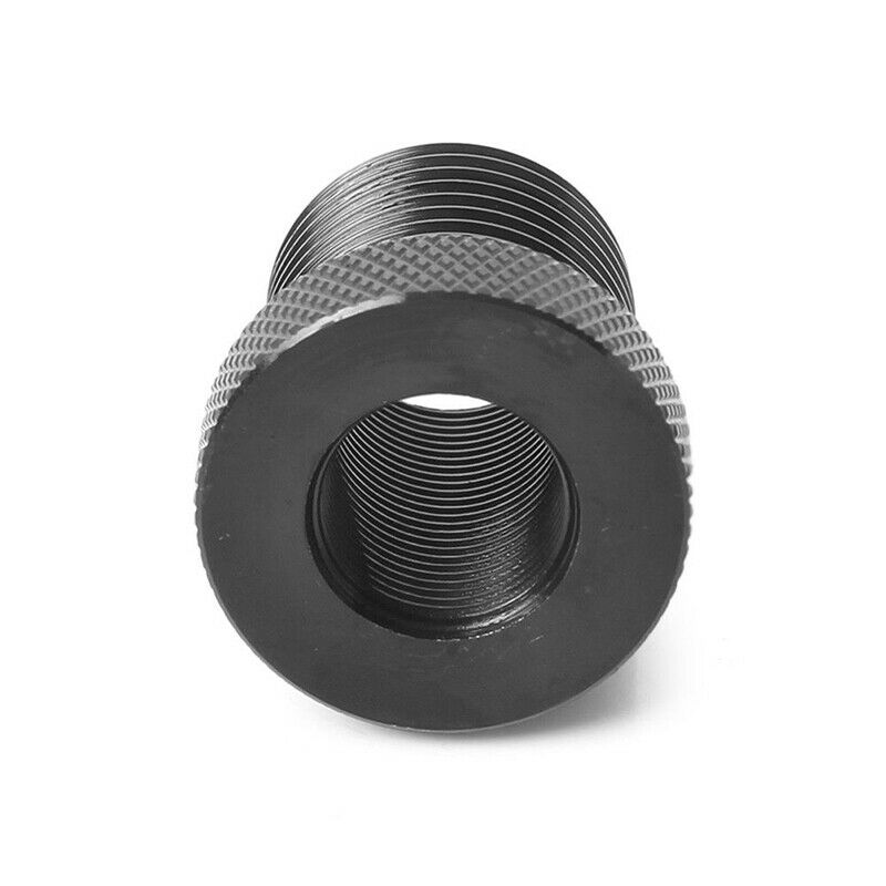 1/2-28 To 3/4-16 Threaded Adapter Automotive Oil Filter Steel Black Knurled C3c