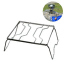 Barbecue Picnic Stainless Steel Portable Pot Holder Bracket Travel Outdoor